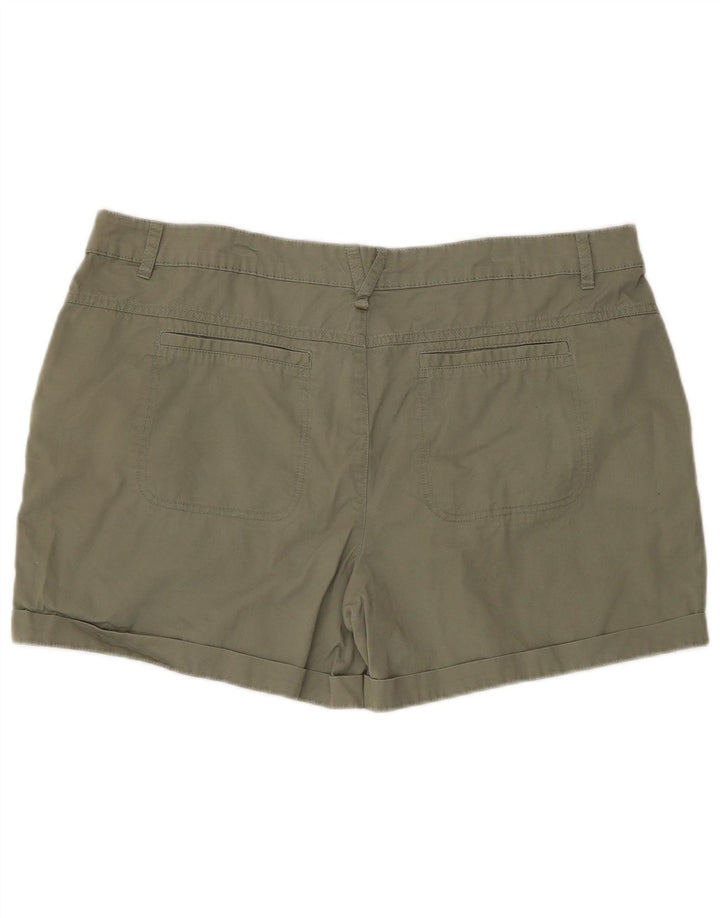Mountain Warehouse Damen-Cargoshorts W38 XL Khaki Baumwolle