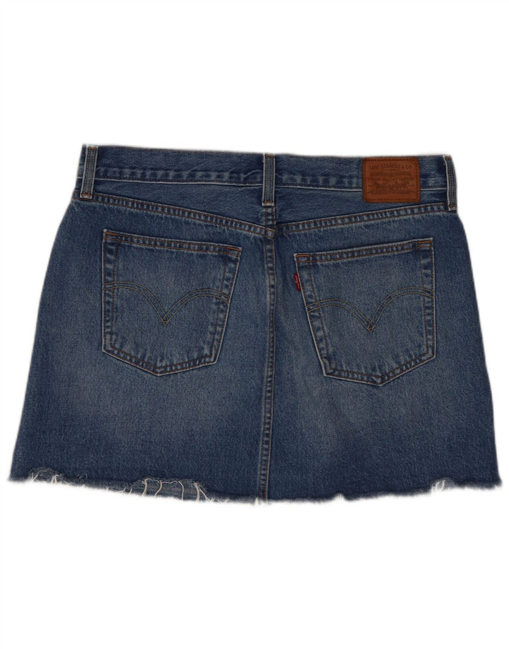 Levi's Damen Mini-Jeansrock W31 mittelblaue Baumwolle