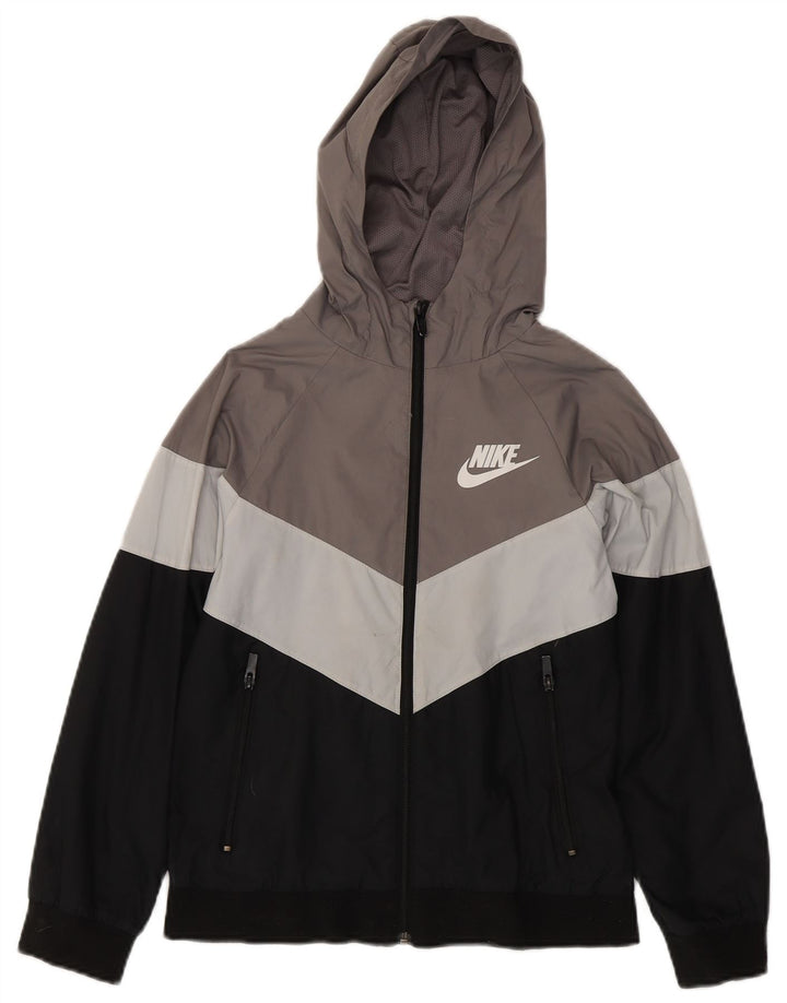 NIKE Boys Loose Fit Graphic Rain Jacket 10-11 Years Medium  Multicoloured