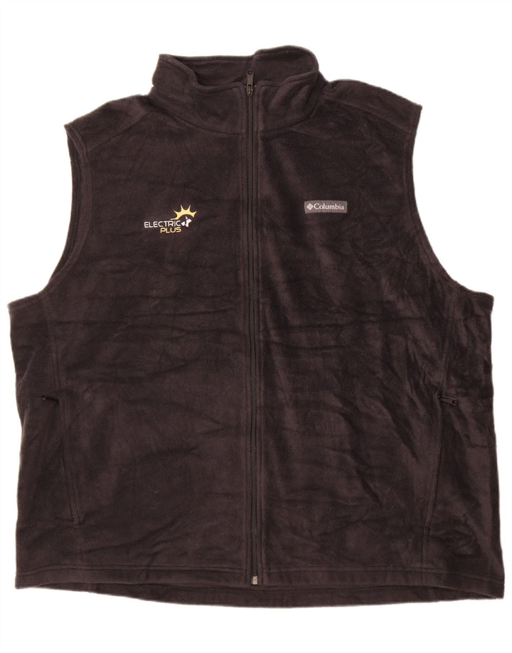 Columbia Herren Fleeceweste UK 46 3XL Schwarz Polyester