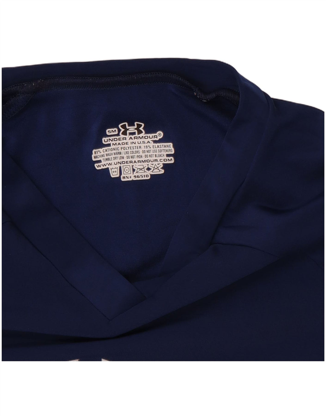Under Armour Damen T-Shirt Top Small Marineblau Polyester