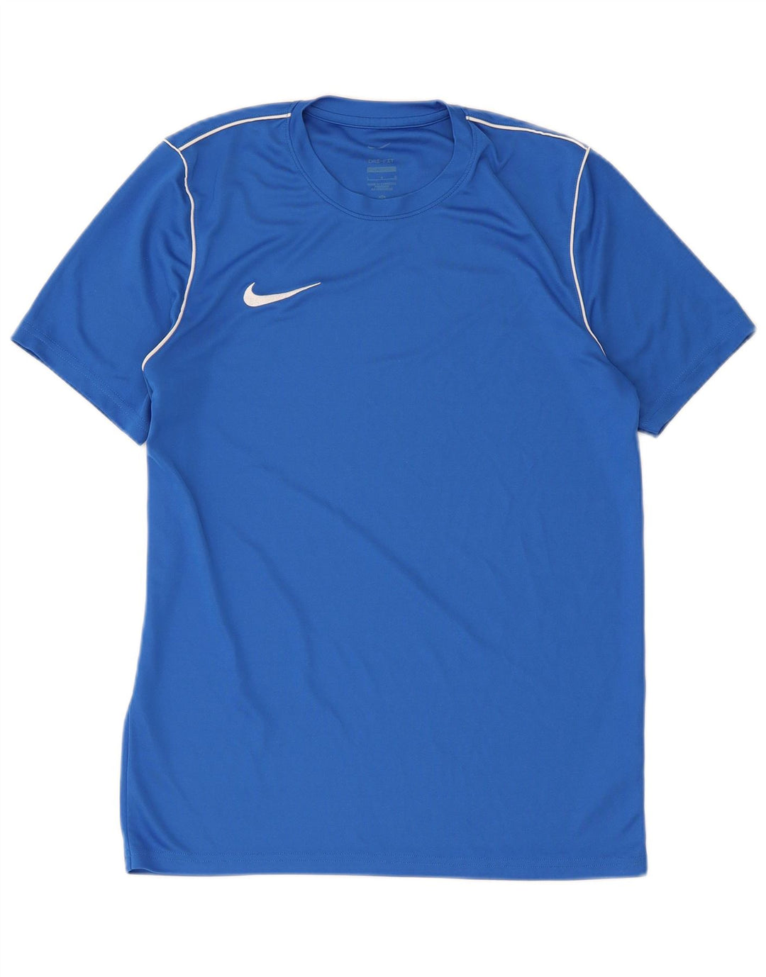 Nike Herren Dri Fit Slim Fit T-Shirt Top, Größe L, Blau, Polyester
