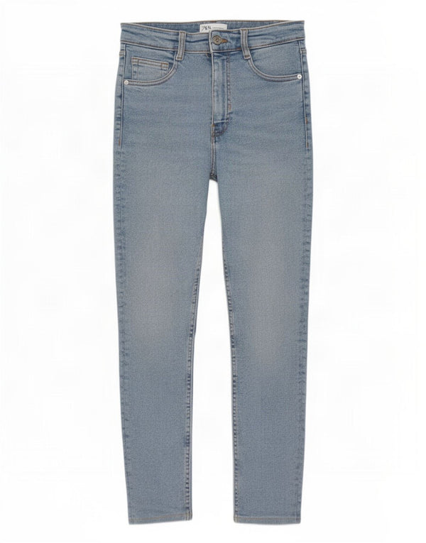 Zara Damen Slim Jeans EU 38 Small W28 L26 Blau