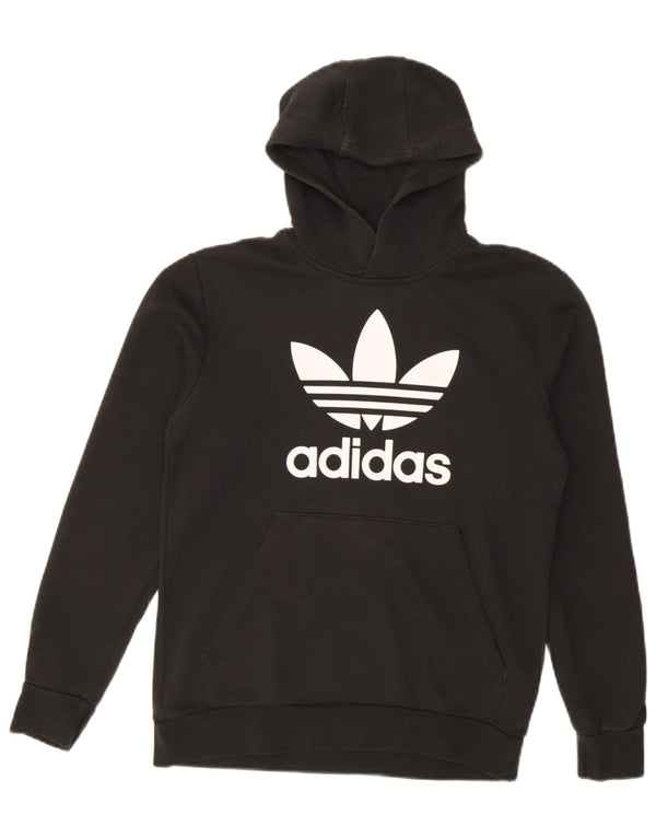 Adidas Jungen Graphic Hoodie Pullover 13–14 Jahre, schwarze Baumwolle