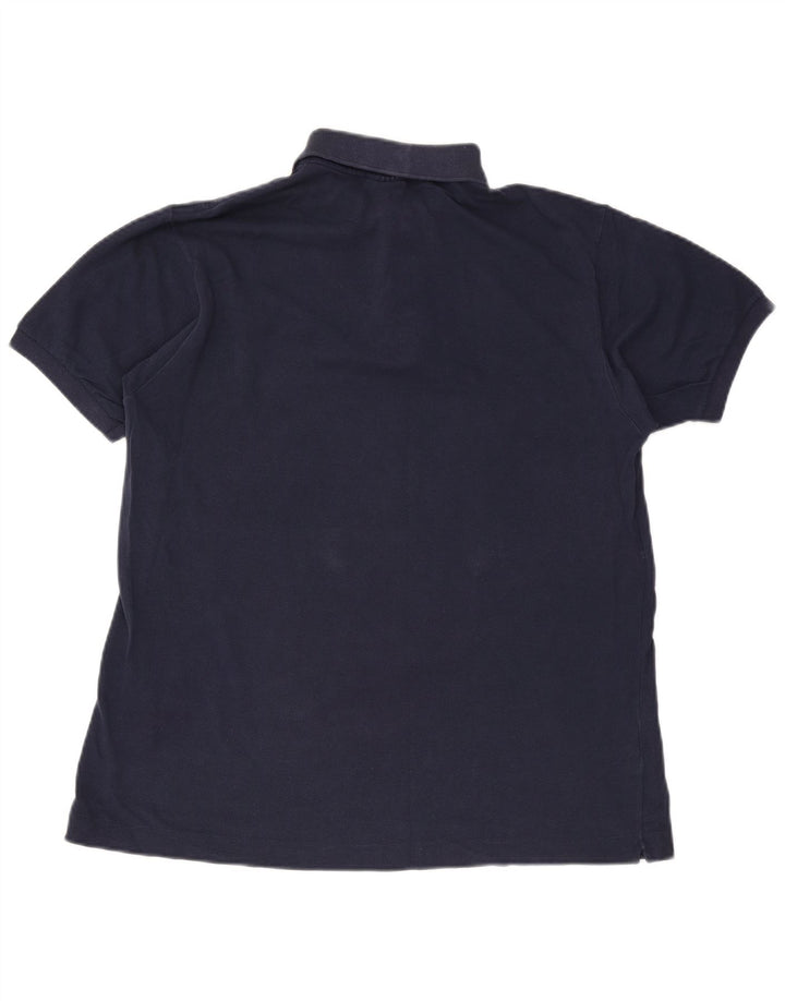 Lacoste Herren-Poloshirt, Größe 5, groß, marineblaue Baumwolle