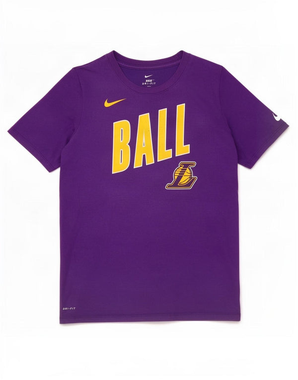 Nike Damen Los Angeles Lakers Graphic T-Shirt Top UK 14 Large Lila