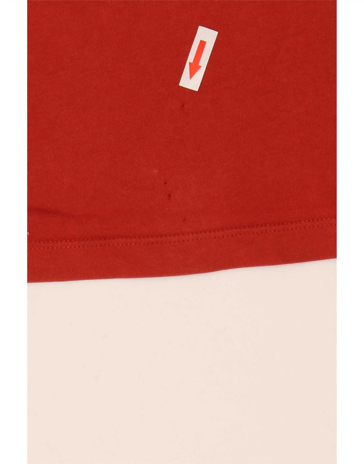PEPE Jeans Herren Slim Fit Grafik-T-Shirt-Oberteil Mittelrot