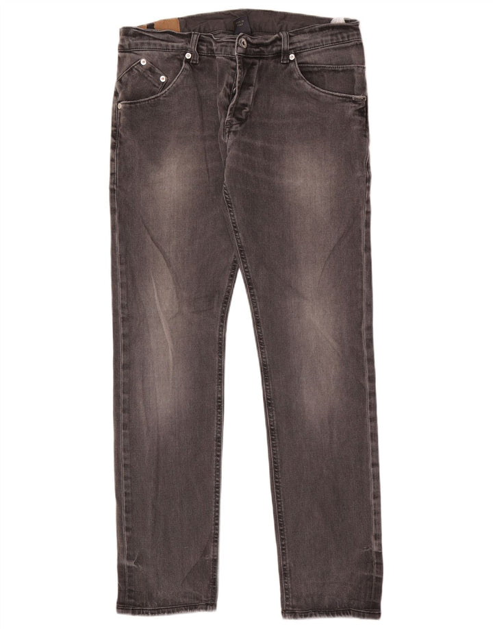 Dondup Herren Straight Jeans W34 L31 Grau