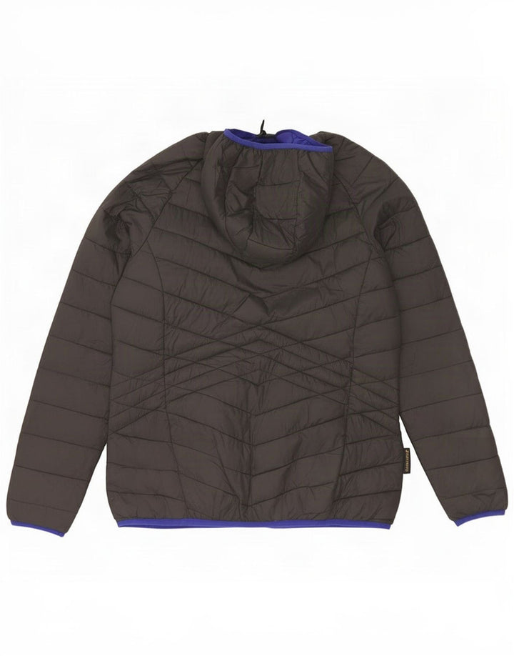 Mountain Warehouse Wattierte Damenjacke mit Kapuze, UK 16, Größe L, graues Nylon