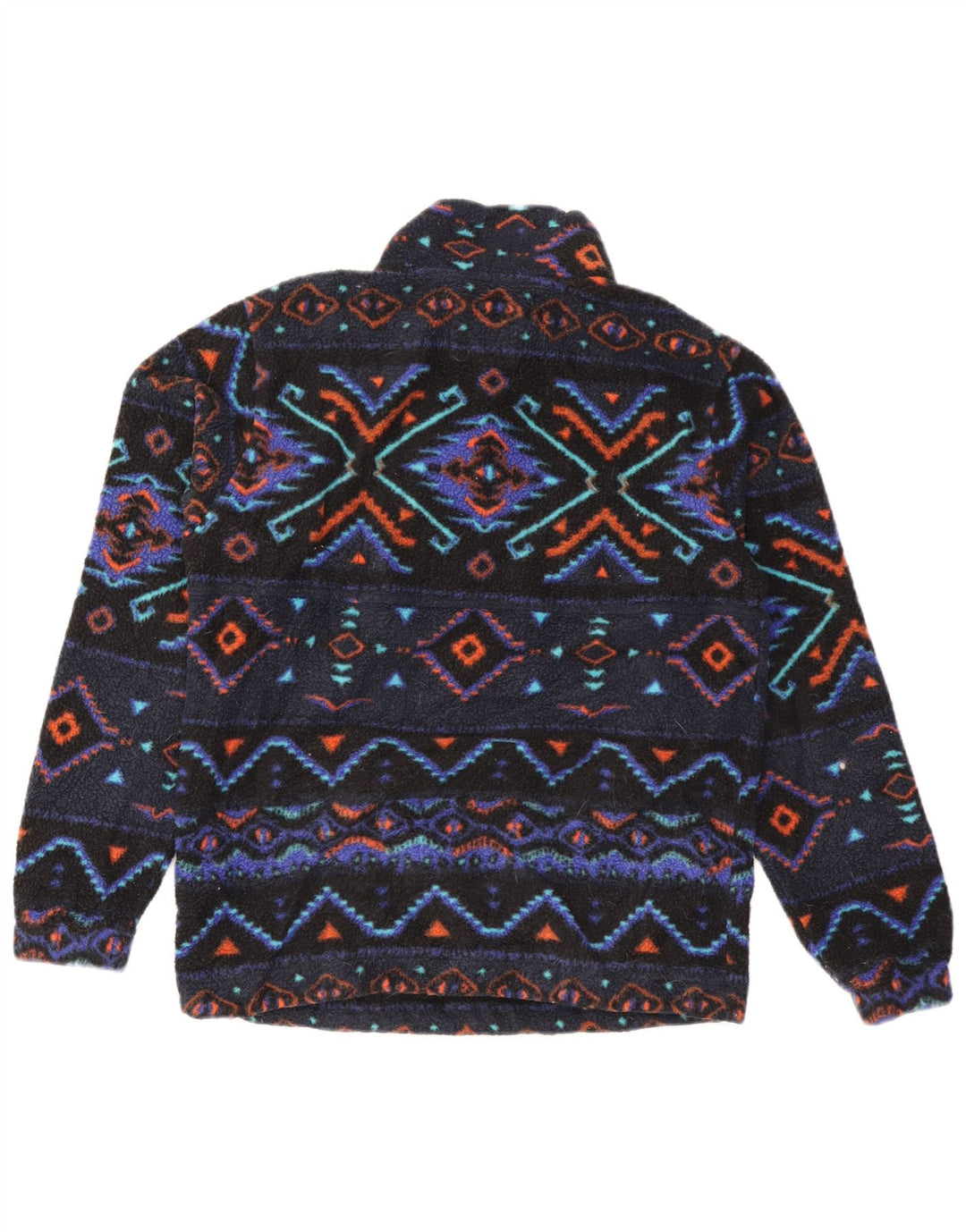 Billabong Herren-Fleecepullover mit Reißverschluss am Hals, klein, Marineblau, Fair-Isle-Polyester