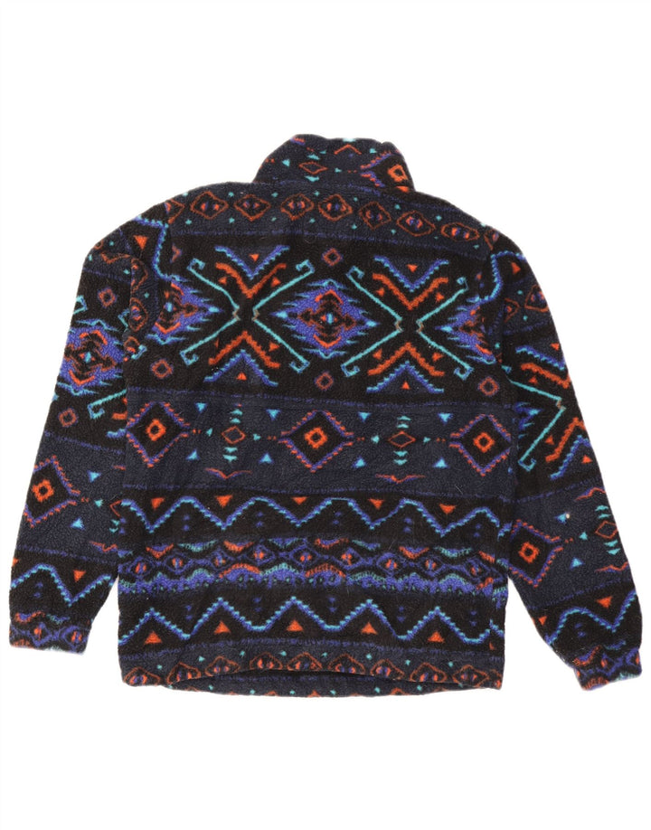 Billabong Herren-Fleecepullover mit Reißverschluss am Hals, klein, Marineblau, Fair-Isle-Polyester