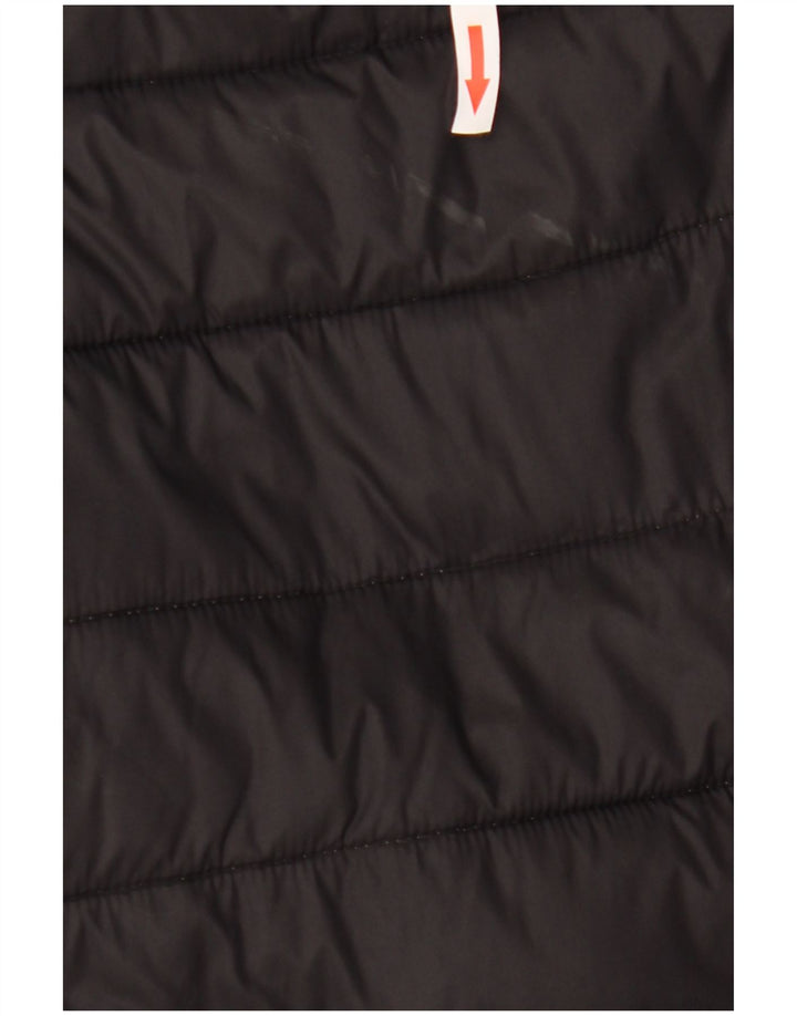 Kappa Herren-Jacke mit Kapuze, gepolstert, UK 44, 2XL, Schwarz, Polyamid