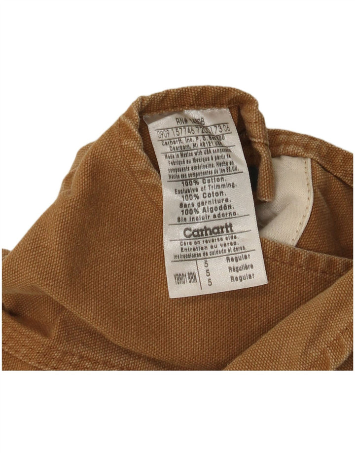 CARHARTT Latzhose für Jungen, 4–5 Jahre, W24, L16, beige Baumwolle
