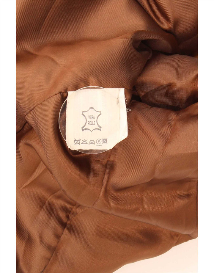 Martin Eden Damen Lederjacke IT 44 Mittelbraunes Leder