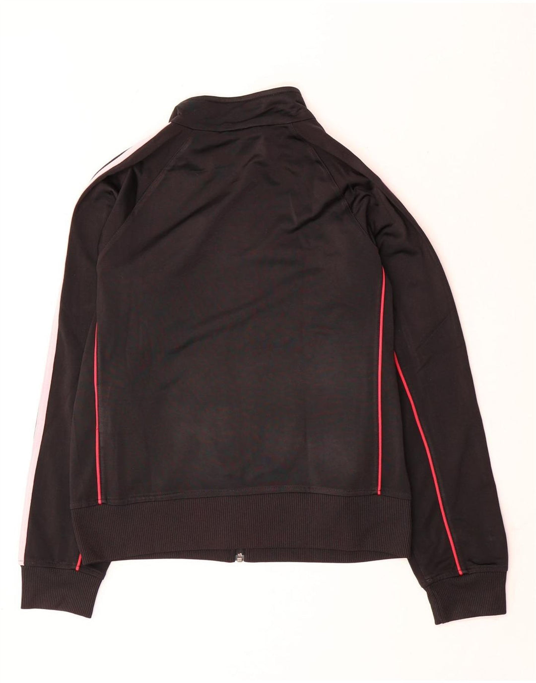 Adidas Damen Trainingsanzug Top Jacke UK 12 Medium Schwarz Polyester