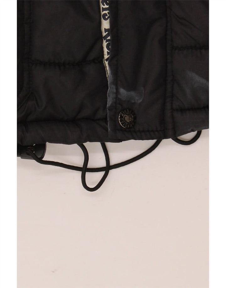 Kickers gepolsterte Herrenjacke UK 38 Mittelschwarzes Nylon
