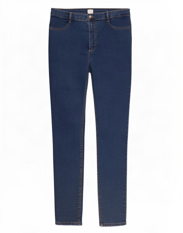 Zara Damen High Waist Skinny Jeans EU 46 XL W36 L29 Blau