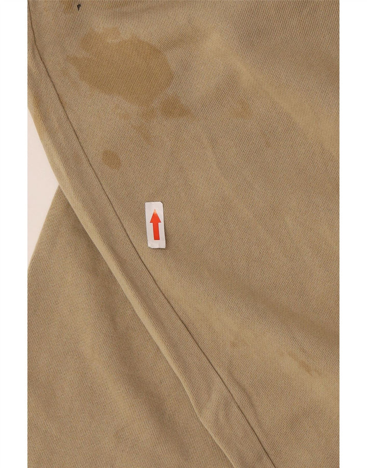 Zara Damen Trainingshose UK 10 Small Khaki Baumwolle