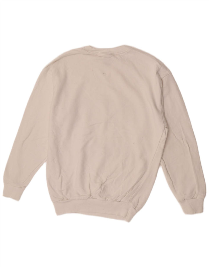 Helly Hansen Herren-Sweatshirt mit Grafik, Größe S, weiße Farbblock-Baumwolle