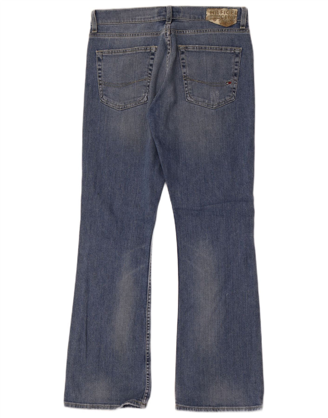 Tommy Hilfiger Damen Schlagjeans W31 L30 Blaue Baumwolle