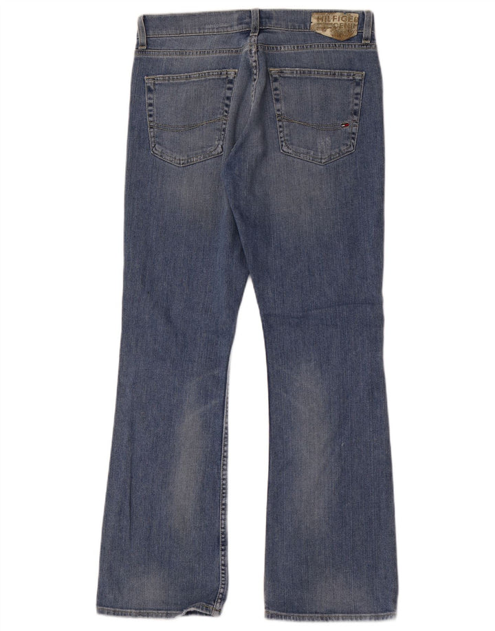 Tommy Hilfiger Damen Schlagjeans W31 L30 Blaue Baumwolle