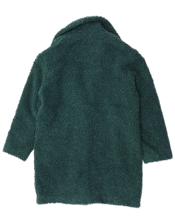Marks & Spencer Damen Fleecemantel UK 12 Mittelgrün Polyester