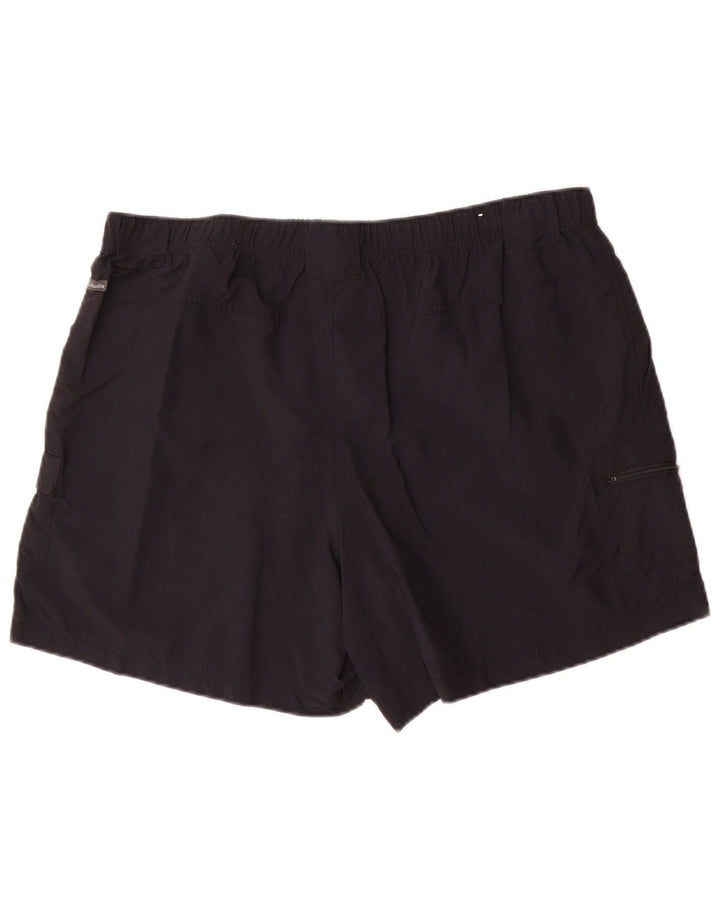 Columbia Herren Cargo-Shorts XL W38 Marineblaues Nylon