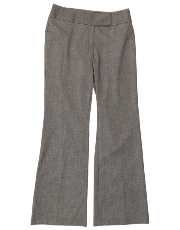 Oasis Damen Bootcut-Anzughose UK 10 Small W30 L32 Silber Polyester