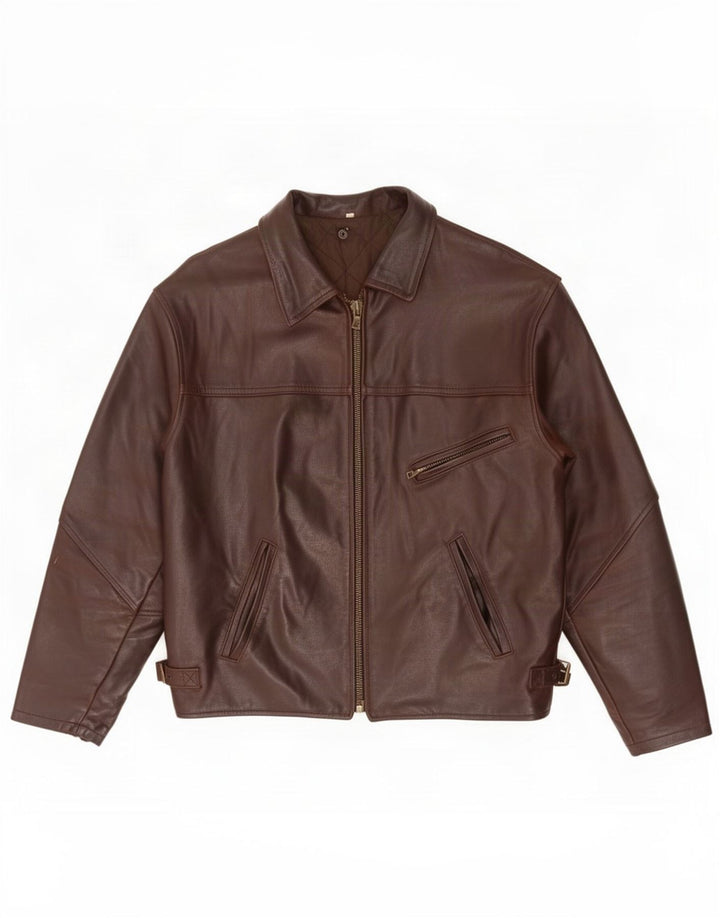 Vintage Herren Lederjacke UK 42 XL Braun
