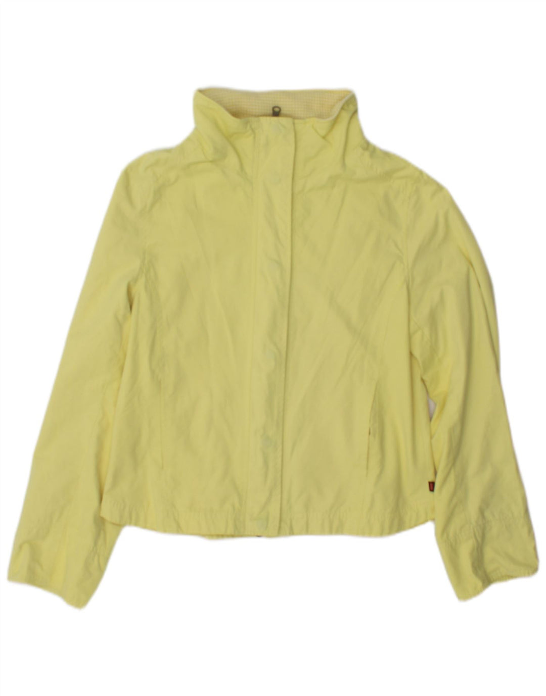 Carrera Womens Trainingsanzug Top Jacke UK 12 Mittelgelbe Baumwolle
