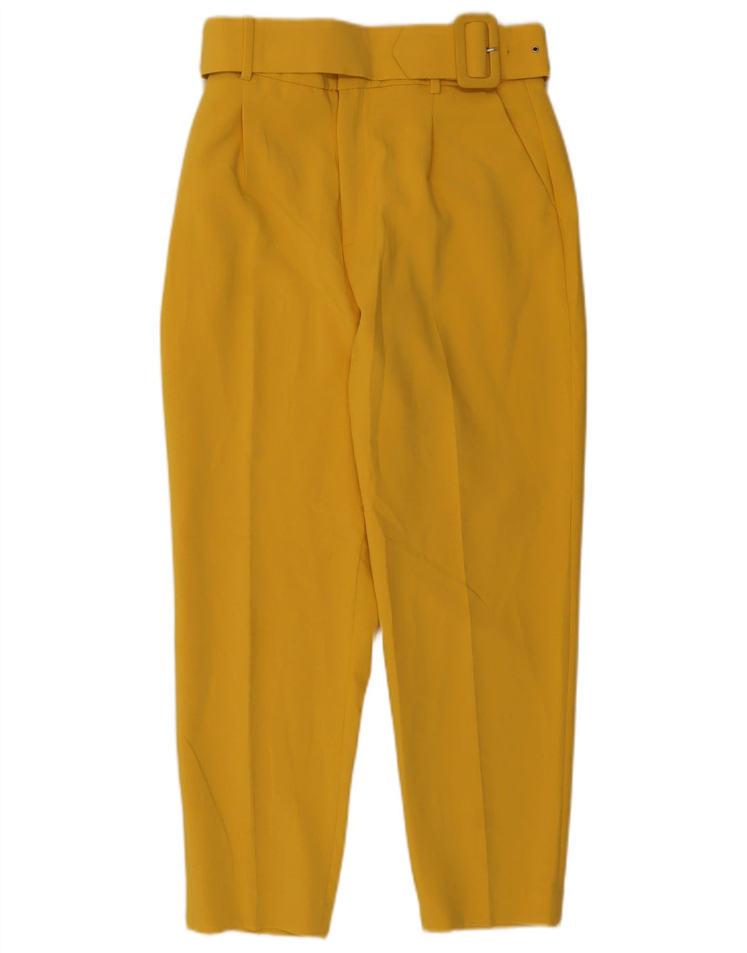 Zara Damen Tapered Chino-Hose, Größe M, W28, L27, Gelb