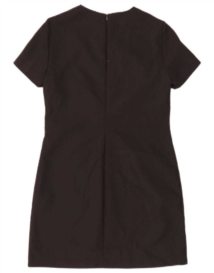 Zara Damen Etuikleid UK 12 Medium Schwarz Polyester