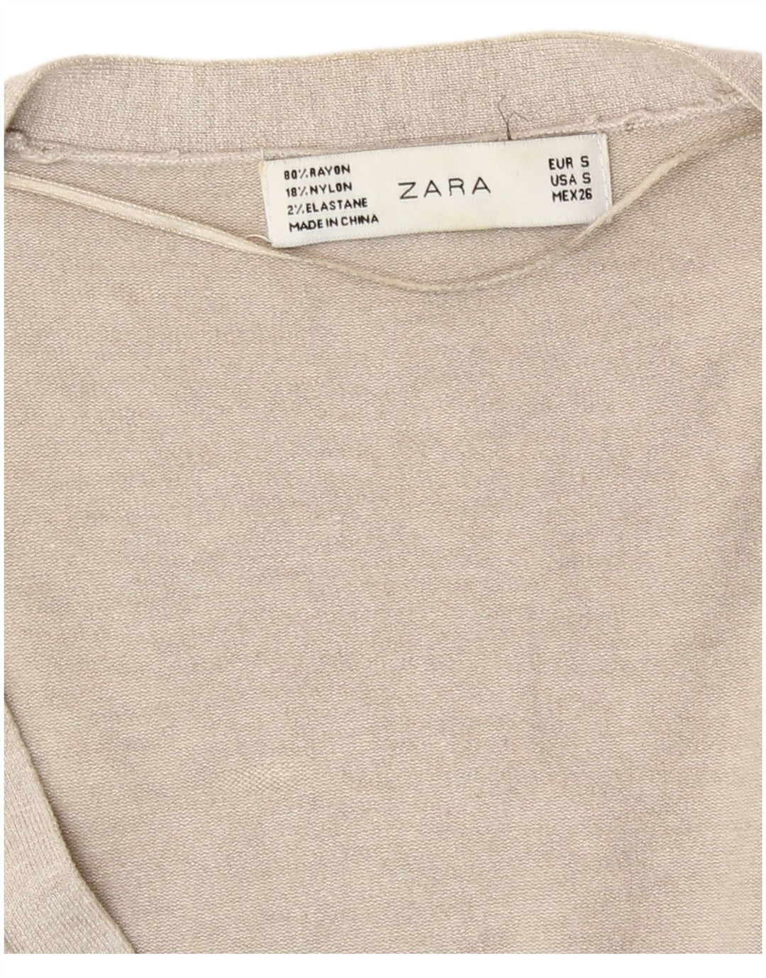 Zara Damen-Cardigan-Pullover UK 10 Small Grau