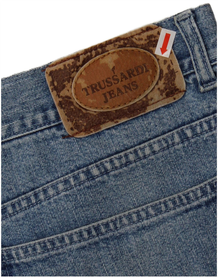 TRUSSARDI Herren Tapered Jeans IT 56 3XL W42 L31 Blaue Baumwolle