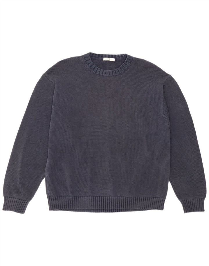 Marks & Spencer Herren St. Michael Pullover mit Rundhalsausschnitt XL Blau Klassisch