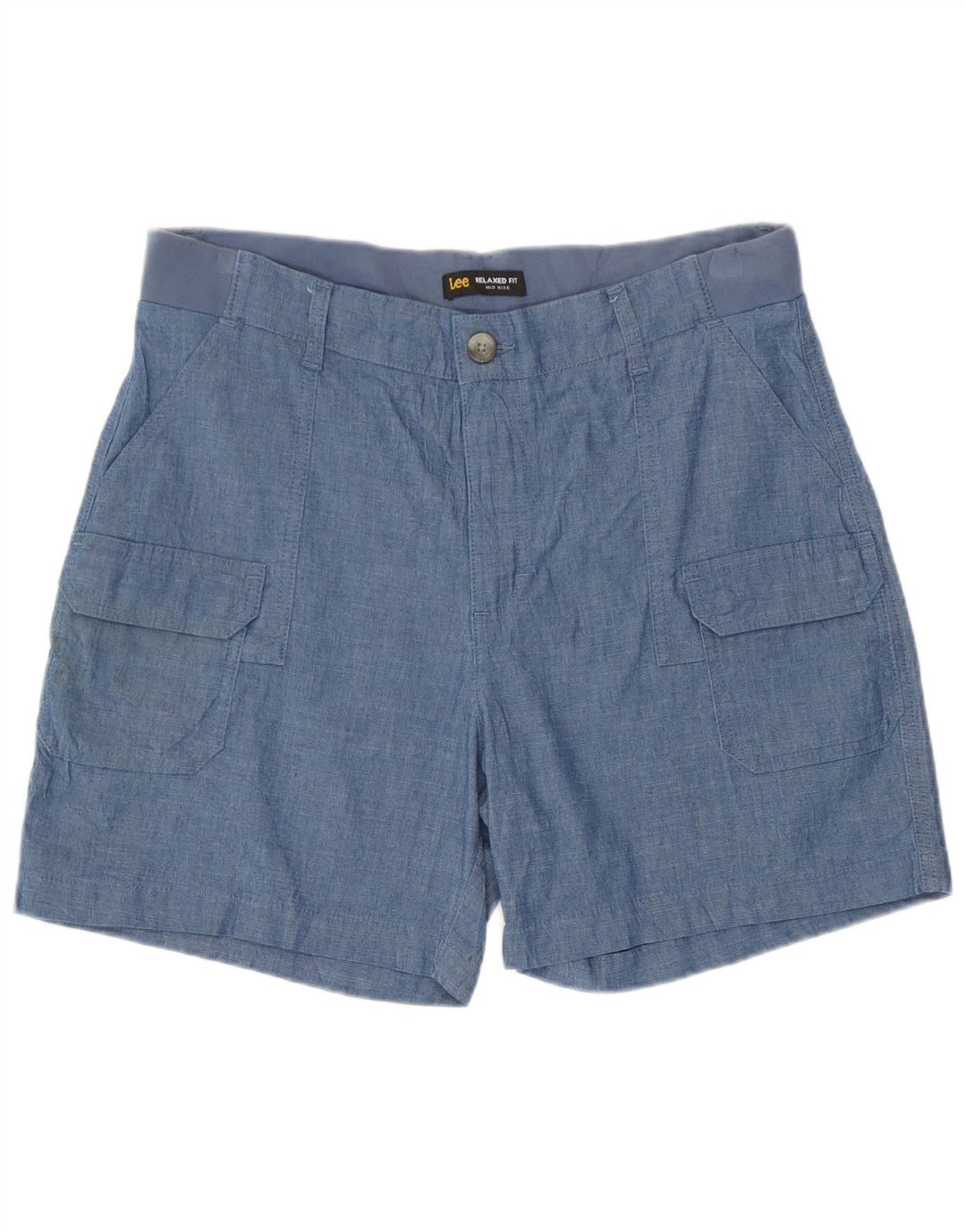 Lee Damen-Cargoshorts mit mittlerer Leibhöhe und entspannter Passform, W34, Größe L, Blau