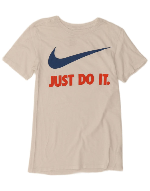 Nike Herren Athletic Cut Graphic T-Shirt Top XS Weiße Baumwolle