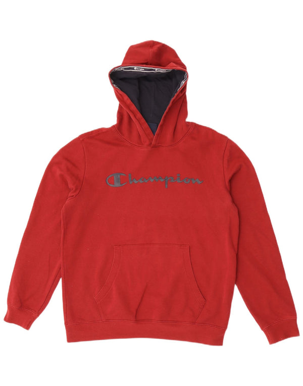 Champion Kapuzenpullover mit Grafik für Jungen, 15–16 Jahre, 2XL, rote Baumwolle