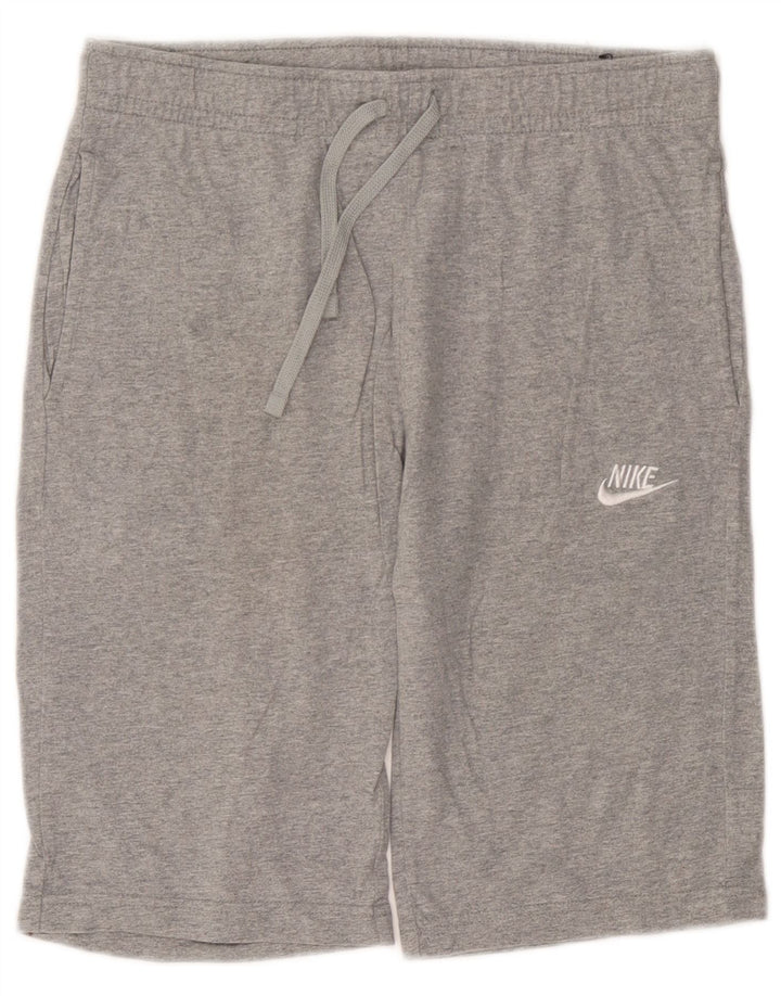 Nike Herren-Sportshorts, Größe S, graue Baumwolle