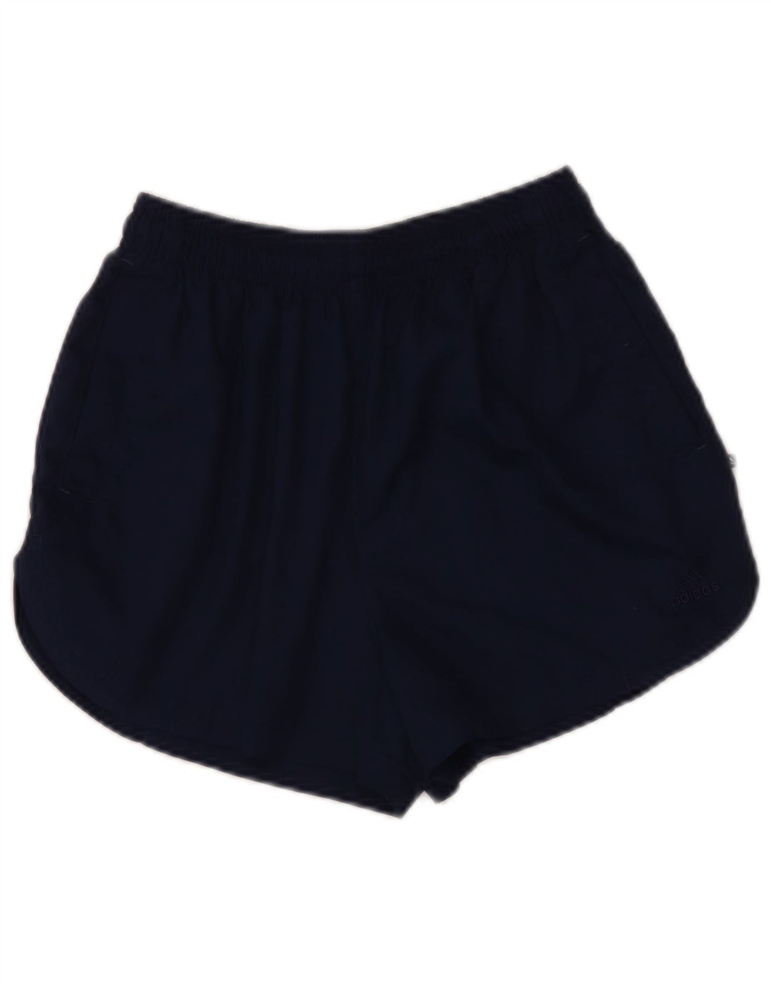 Adidas Damen Sportshorts UK 12 Medium Marineblau Polyester