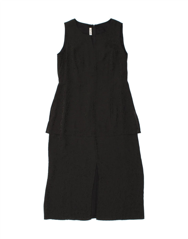GERRY WEBER Womens Sleeveless Peplum Dress EU 42 Large Black Polyester Vintage Gerry Weber and Second-Hand Gerry Weber from Messina Hembry 