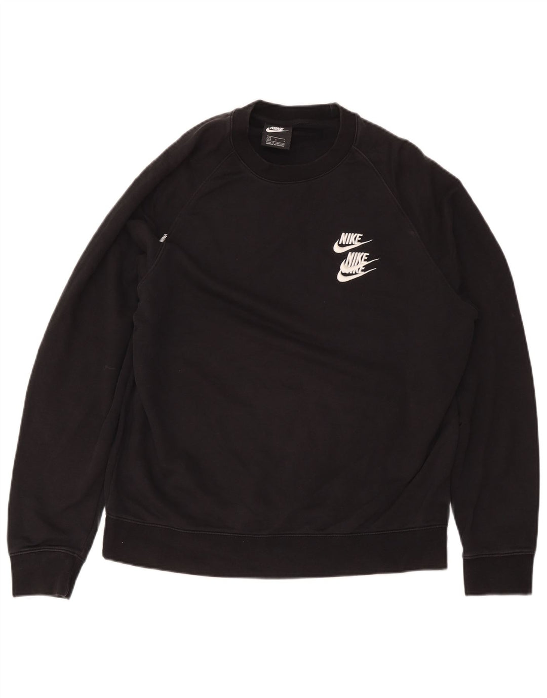 Nike Herren-Sweatshirt mit Grafik, groß, aus schwarzer Baumwolle