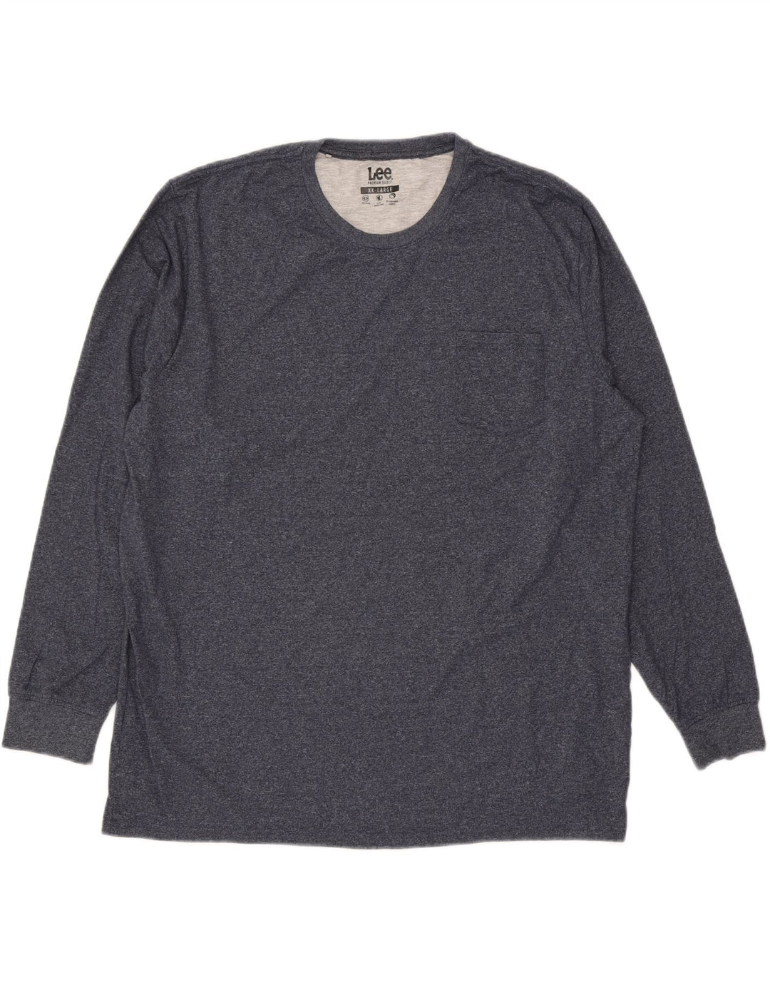 LEE Mens Top Long Sleeve 2XL Navy Blue Cotton Vintage Lee and Second-Hand Lee from Messina Hembry 