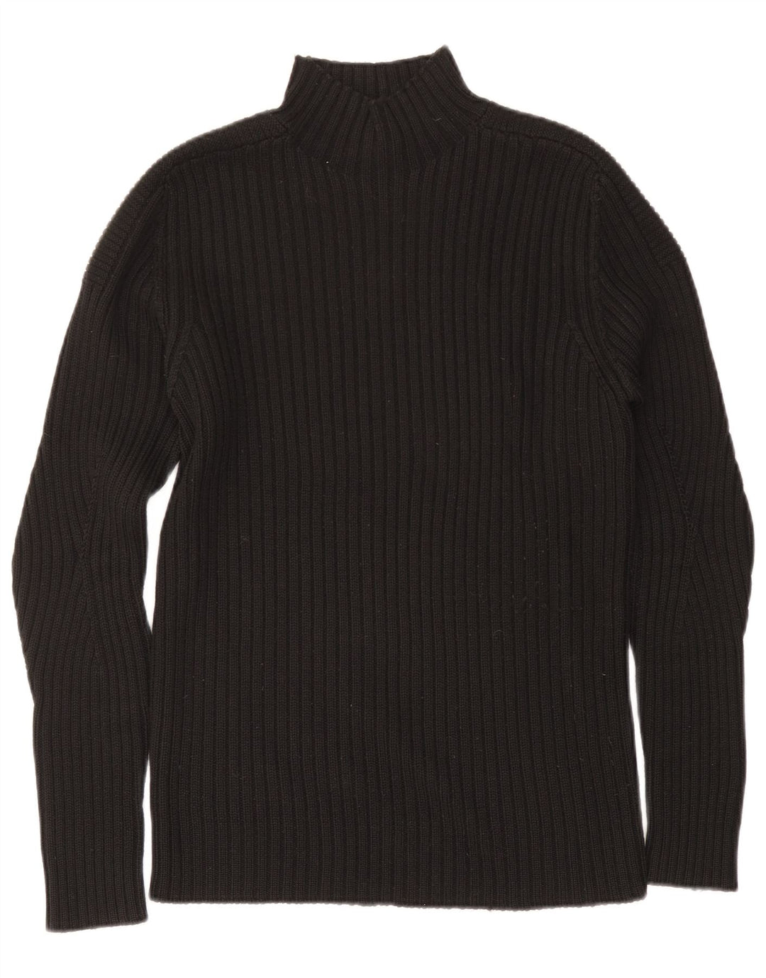 Hugo Boss Herren-Pullover mit Rollkragen, groß, aus schwarzer Wolle