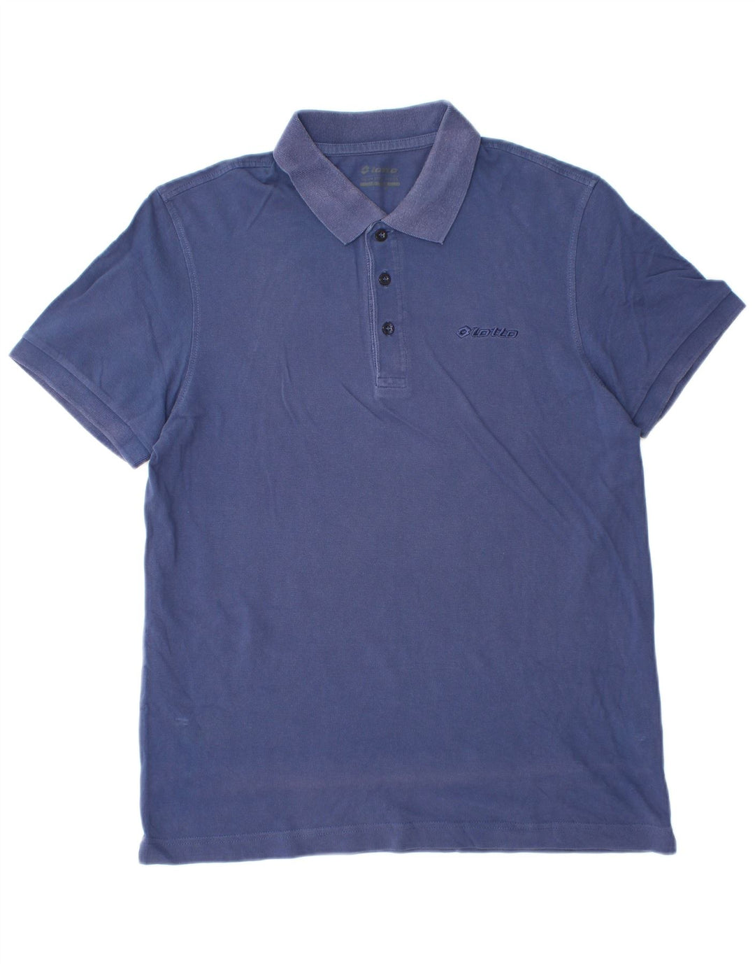 Lotto Herren-Poloshirt, groß, blaue Baumwolle