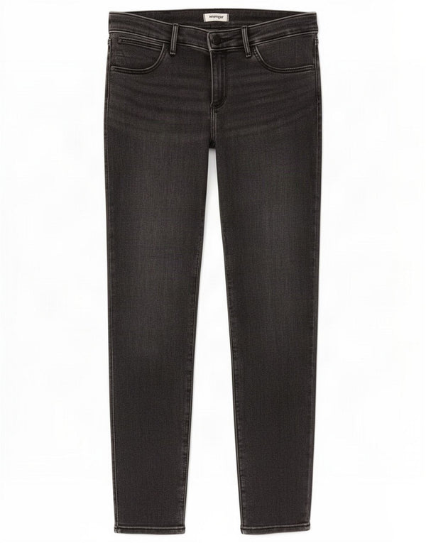 Wrangler Womens Skinny Jeans W28 L30 Grey Cotton