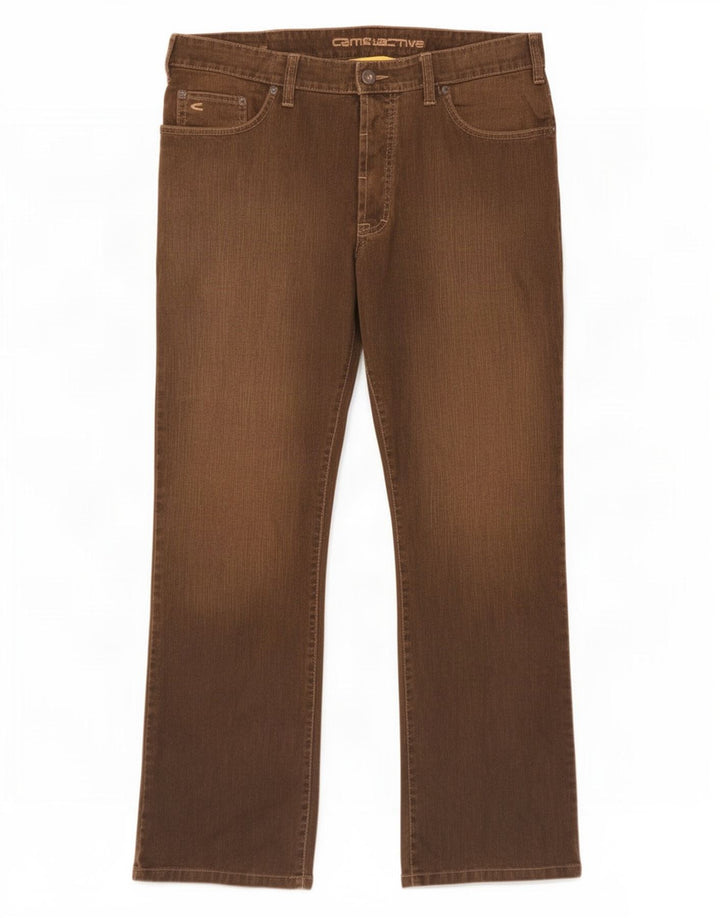 Camel Active Herren Straight Jeans W38 L30 Braune Baumwolle