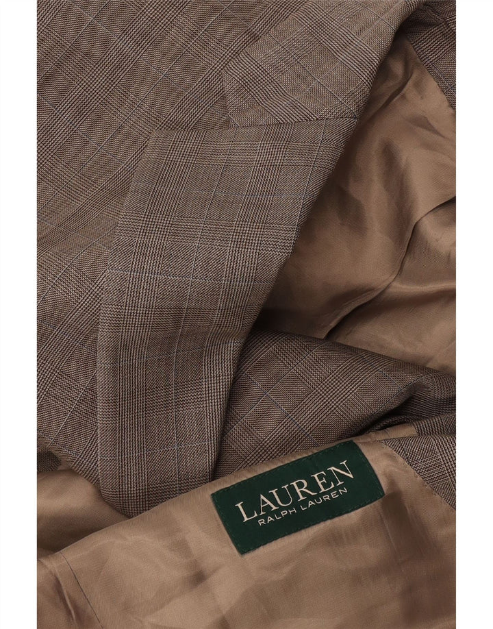 RALPH LAUREN Herren-Blazer mit 2 Knöpfen, Gr. 40, groß, grau kariert