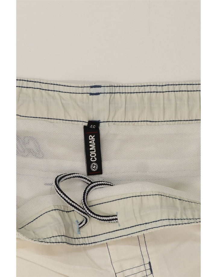 Colmar Herren-Badeshorts, EU 46, Größe S, Weiß, Farbblock