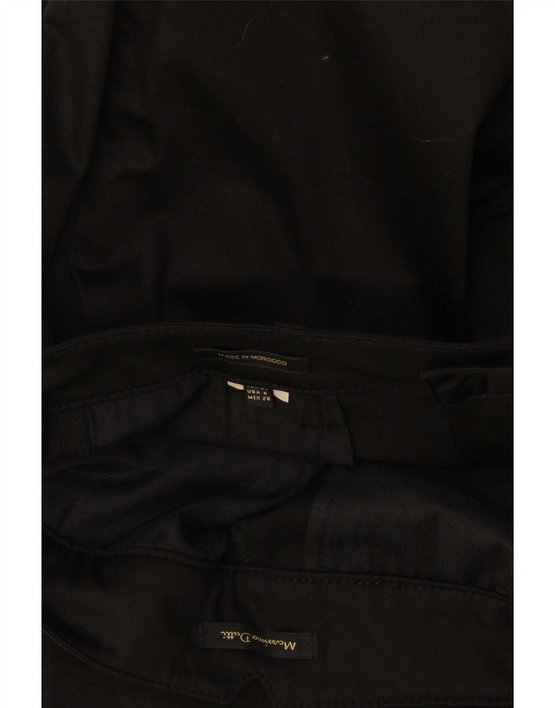Massimo Dutti Damen Slim Chinohose EU 38 Small W28 L29 Schwarz